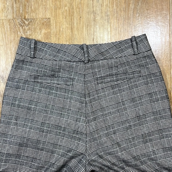 AG Adriano Goldschmied Elvie Plaid High Rise Crop Trouser Wool Blend Size 30 - Picture 9 of 15